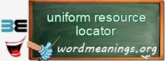 WordMeaning blackboard for uniform resource locator